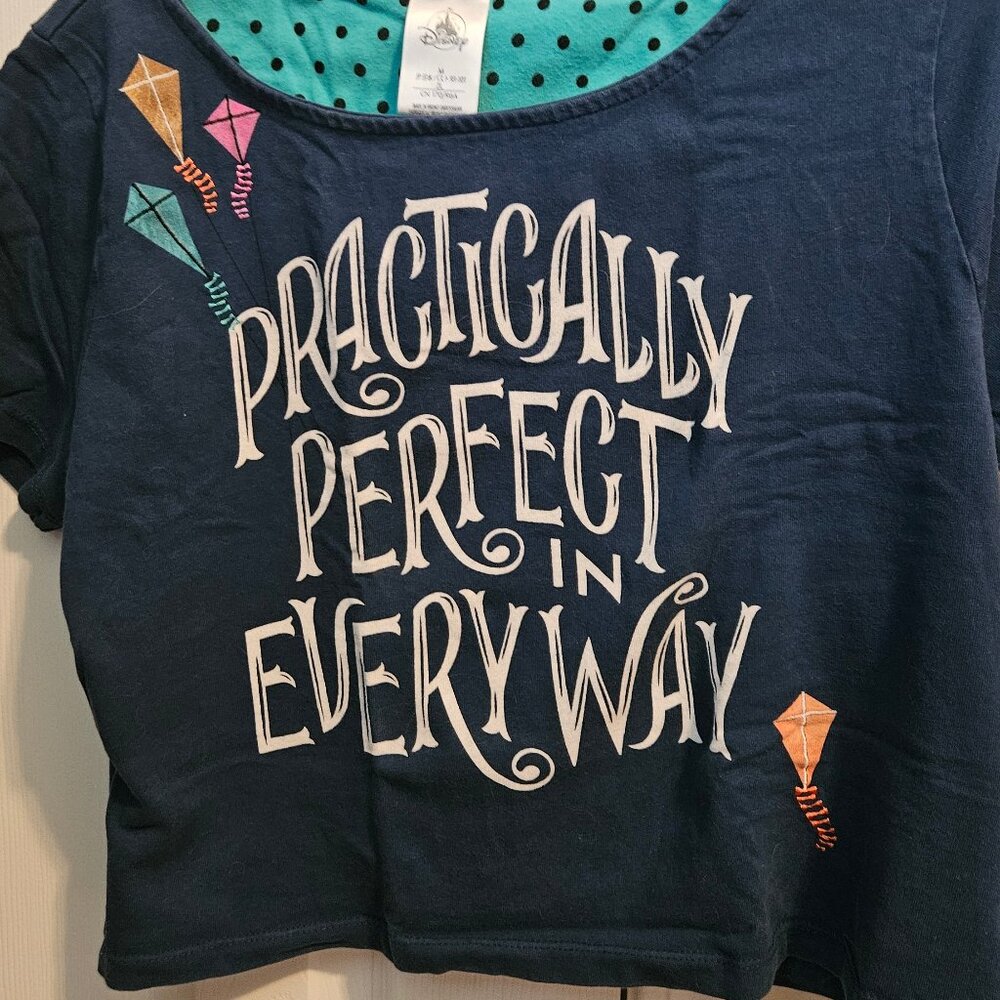 Disney Mary Poppins Crop Top Women Medium